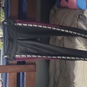 PINK fleece lined leggings